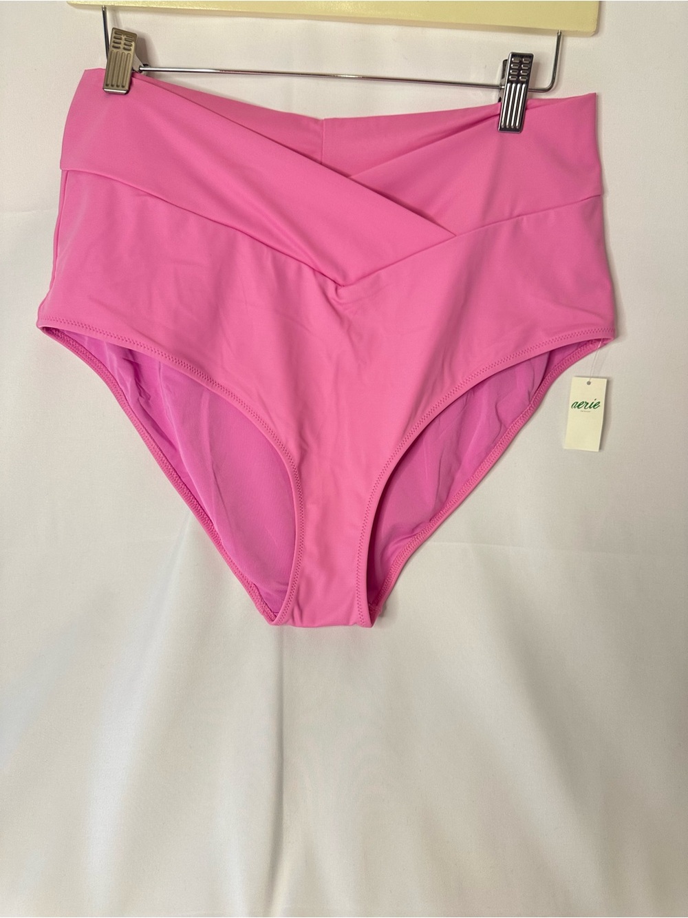 Aerie High-Waist Pink Bikini Bottoms